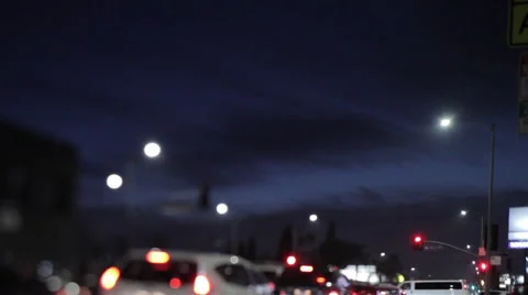 Cars stopped at intersection Stock Footage 46810779