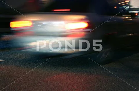 Cars street night Stock Photos