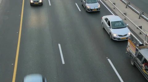 Cars upper view Stock Footage 30201875