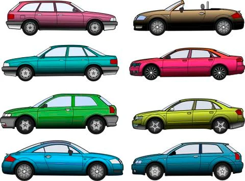 Cars vector 스톡 일러스트