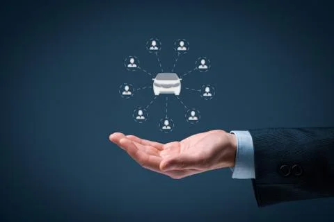 Carsharing concept Stock Photos