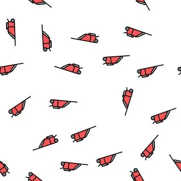 Cart bag vector seamless pattern 库存插图