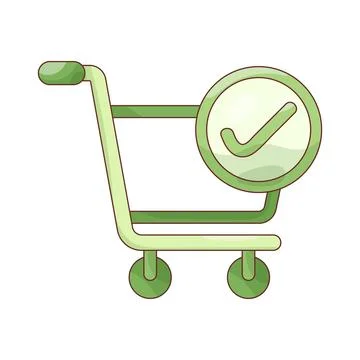 Cart check Stock Illustration