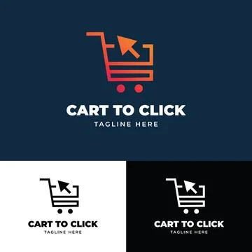 Cart To Click Logo Stock-Illustration