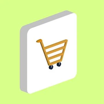 Cart computer symbol Stock Illustration