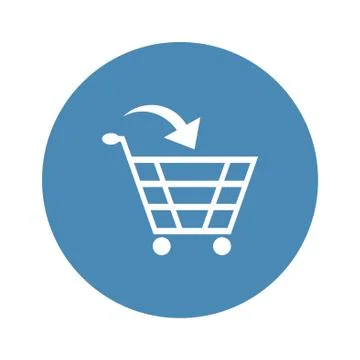 Cart Icon Vector flat design style Stock Illustration