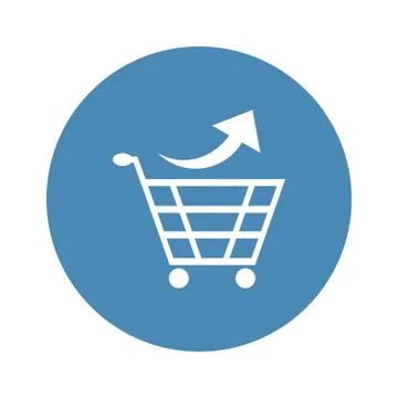 Cart Icon Vector flat design style Stock Illustration