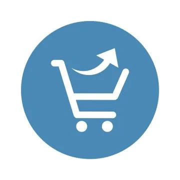 Cart Icon Vector flat design style Stock Illustration