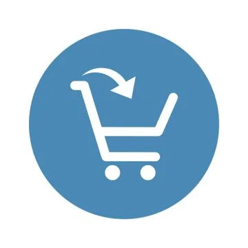 Cart Icon Vector flat design style Stock Illustration