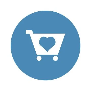 Cart Icon Vector flat design style Stock Illustration