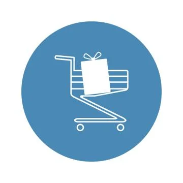 Cart Icon Vector flat design style Stock Illustration
