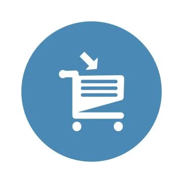 Cart Icon Vector flat design style Stock Illustration