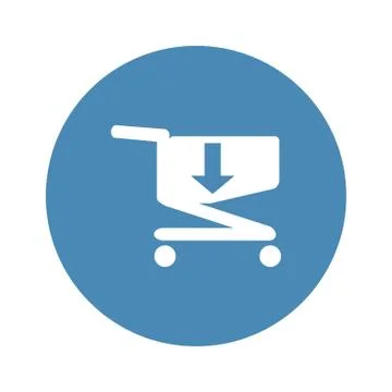 Cart Icon Vector flat design style Stock Illustration