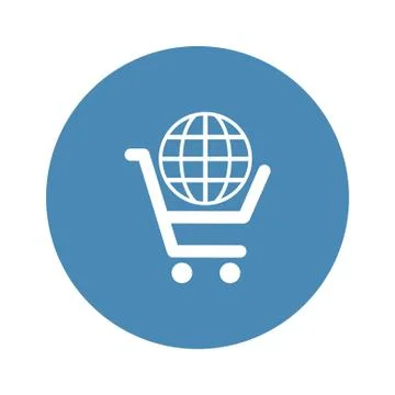 Cart Icon Vector flat design style Stock Illustration