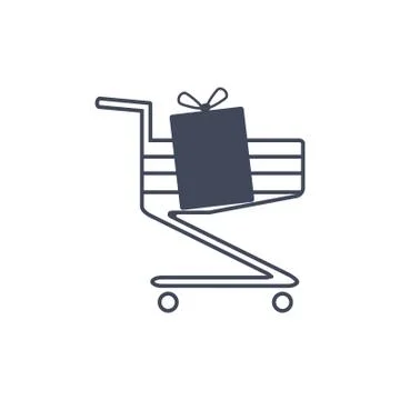 Cart Icon Vector flat design style Stock Illustration
