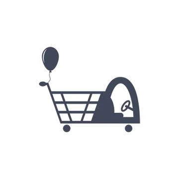 Cart Icon Vector flat design style Stock Illustration