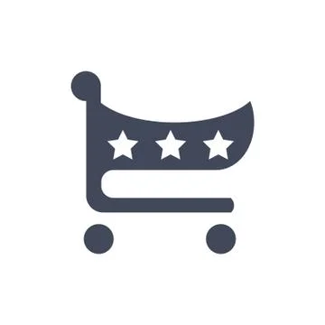 Cart Icon Vector flat design style Stock Illustration
