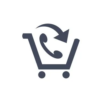 Cart Icon Vector flat design style Stock Illustration