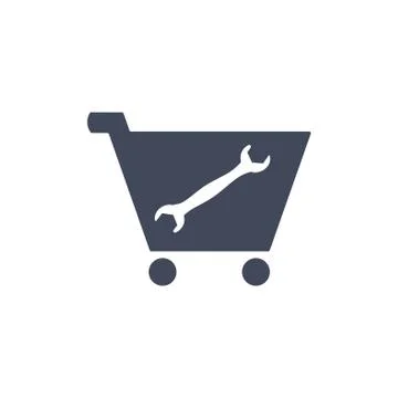 Cart Icon Vector flat design style Stock Illustration