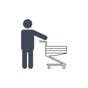 Cart Icon Vector flat design style Stock Illustration