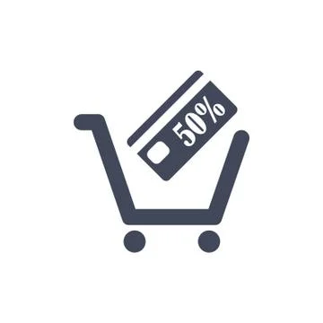 Cart Icon Vector flat design style Stock Illustration