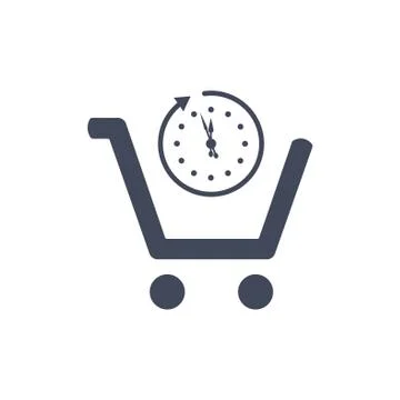 Cart Icon Vector flat design style Stock Illustration