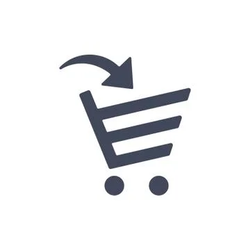 Cart Icon Vector flat design style Stock Illustration
