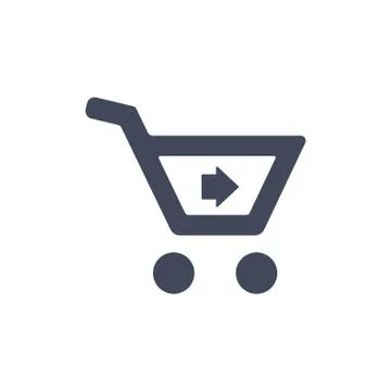 Cart Icon Vector flat design style Stock Illustration