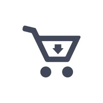 Cart Icon Vector flat design style Stock Illustration