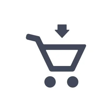 Cart Icon Vector flat design style Stock Illustration