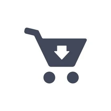 Cart Icon Vector flat design style Stock Illustration