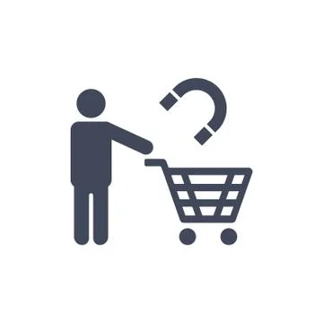 Cart Icon Vector flat design style Stock Illustration