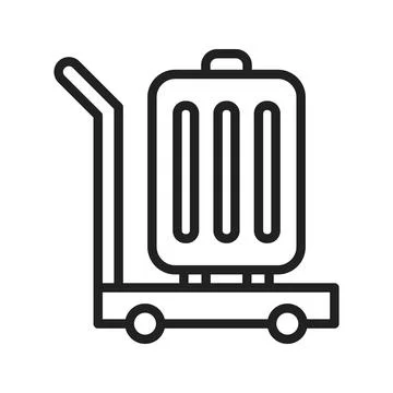 Cart icon vector image. Stock Illustration