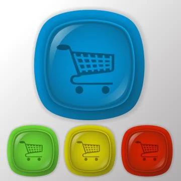 Cart online store Stock Illustration