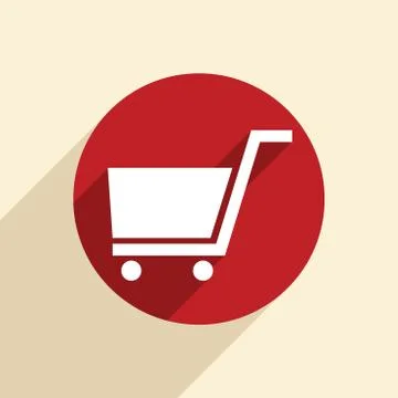 Cart online store Stock Illustration