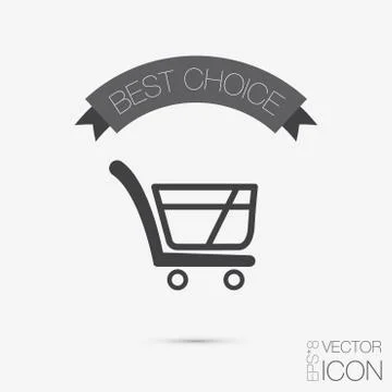 Cart online store Stock Illustration