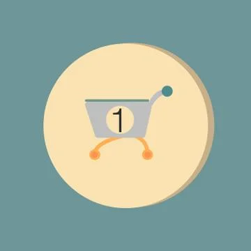 Cart online store Stock Illustration