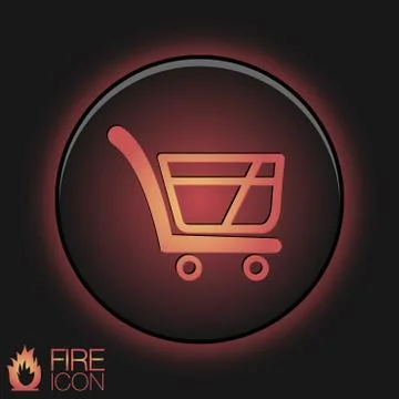Cart online store Stock Illustration