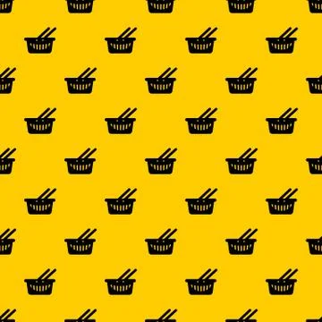 Cart shop pattern vector Illustrazione stock