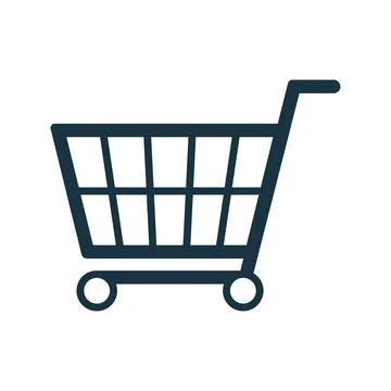 Cart, trolley icon. Simple editable vector graphics. Stock Photos