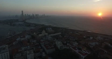 Cartagena Sunset Stock-Footage 61335888