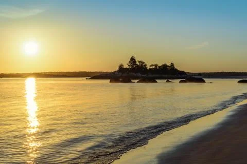 Carters Beach at Sunrise Stock Photos