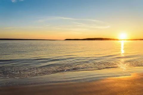 Carters Beach at Sunrise Stock Photos
