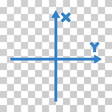Cartesian Axes Vector Icon Ilustración de archivo