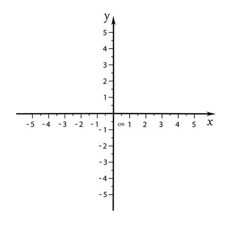 Cartesian coordinate system. vector illustration. template for drawing graphs of Stock Illustration