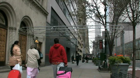 Carting luggage Video stock 299967