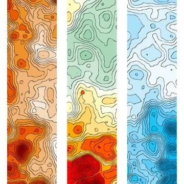 Cartographic pattern - vector illustration Stock Illustration