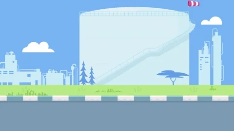 Carton animation background for motion graphics Stockbeeldmateriaal 205279746