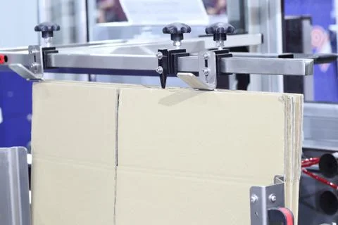 Carton / Box Erector Machine Stock Photos