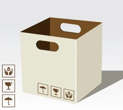 Carton box Stock Illustration